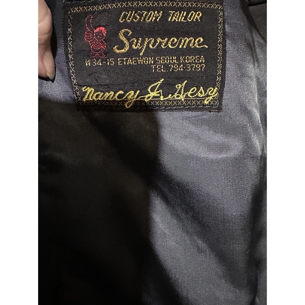 Supreme Gray Leather Womens Bomber Style Jacket/coat Tailor  made in Seoul Korea - Picture 11 of 14